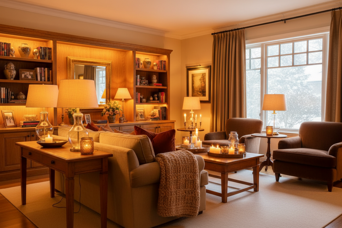 Creating a Cozy Home Atmosphere with Warm Lighting