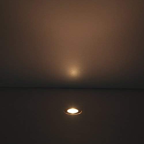 0.7" Tiny Warm White LED Deck Light Kit, Stainless Steel Waterproof Recessed - Image 8
