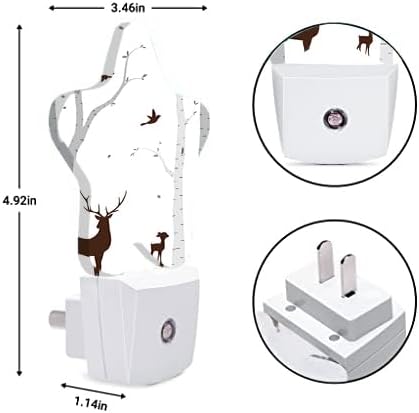 Night Light Plug-in into Wall Dusk to Dawn Smart Sensor White Led Nightlight - Image 6
