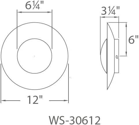 Modern Forms Blaze 12in LED Wall Sconce 3000K in Silver Leaf - Image 4