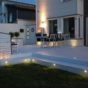 LED Deck Lights 0.7" Tiny Deck Driveway Light Dock Path Step Road Light Outdoor - Image 5