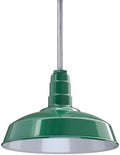 Steel Lighting Co. Carson Barn Light | Ceiling Mounted Pendant | 16 inch Dome | by SteelLightingCo