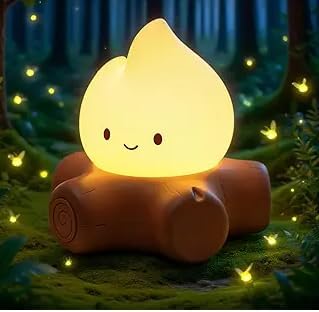 Cute Fake Campfire Lamp, Rechargeable Night Light - Image 8