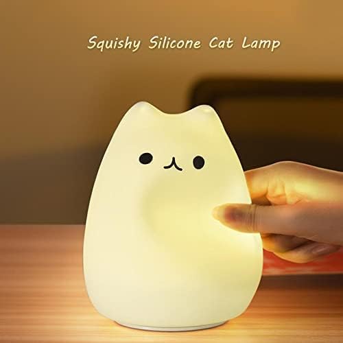 ZKLiLi cat Night Light, Cute Nursery Lights USB Rechargeable Cat Lamp - Image 4