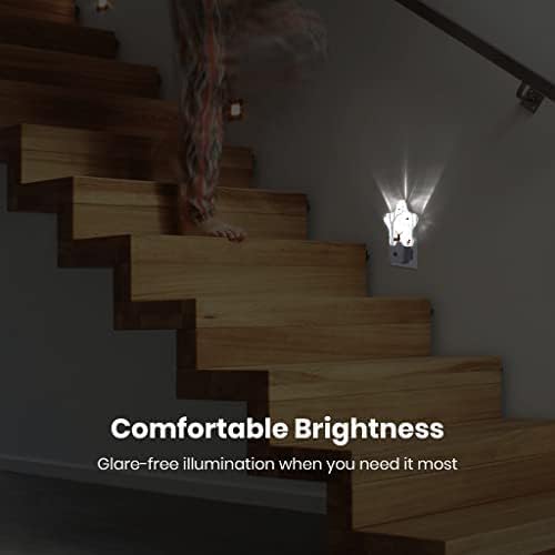 Night Light Plug-in into Wall Dusk to Dawn Smart Sensor White Led Nightlight - Image 3