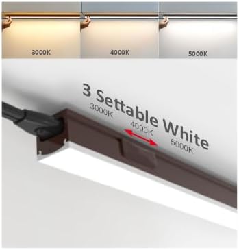 Under Cabinet Lighting Plug in, 24 Inch 2 Pcs, Linkable AC120V 3CCT - Image 3