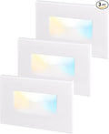 LEONLITE White 5CCT 120V LED Step Lights, 3.5W 150LM 5%-100% Dimmable by LEONLITE