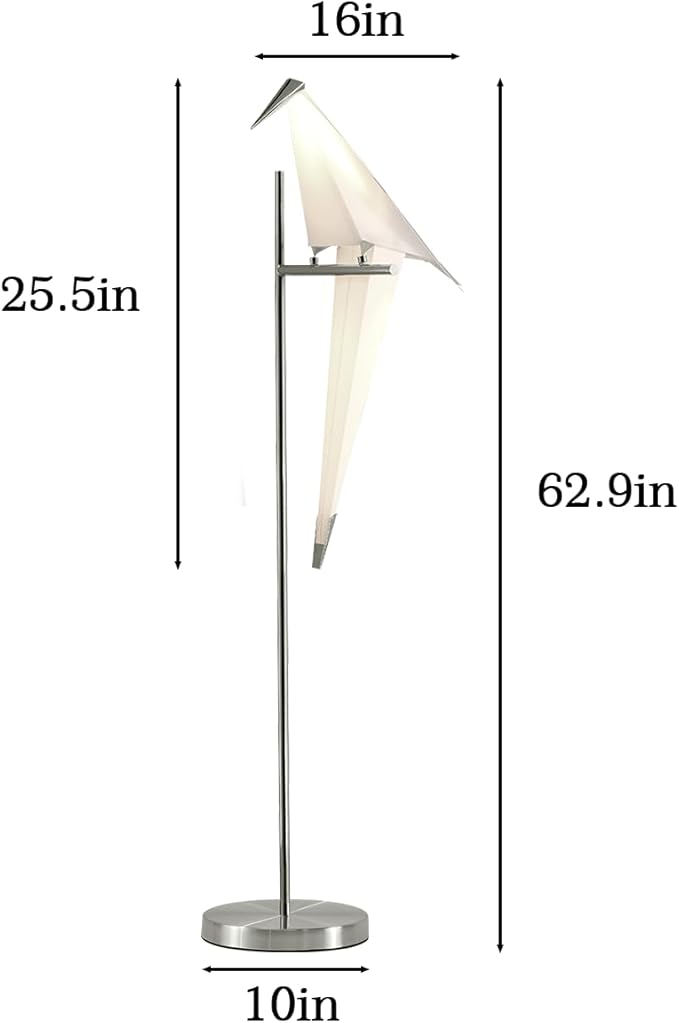 62-Inch Modern LED Bird Floor Lamp - Image 3