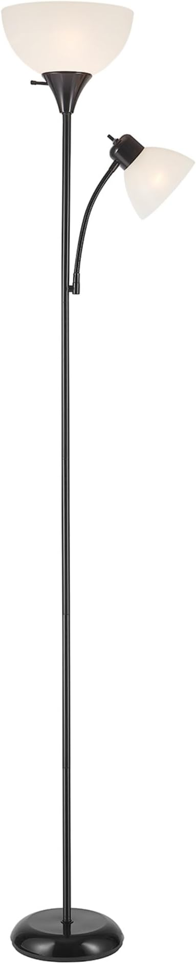 GLOBE Electric 67135 72" Torchiere Floor Lamp and Adjustable Reading Light - Image 5