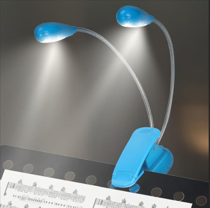 TEECOO Music Stand Light, Clip on LED Book Lights, USB and AAA Battery Operated by TEECOO