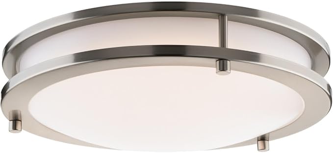 Builder Essential Axis LED 12in Round Flush Mount 18W 1, 350 Lumens by EastGroveHome