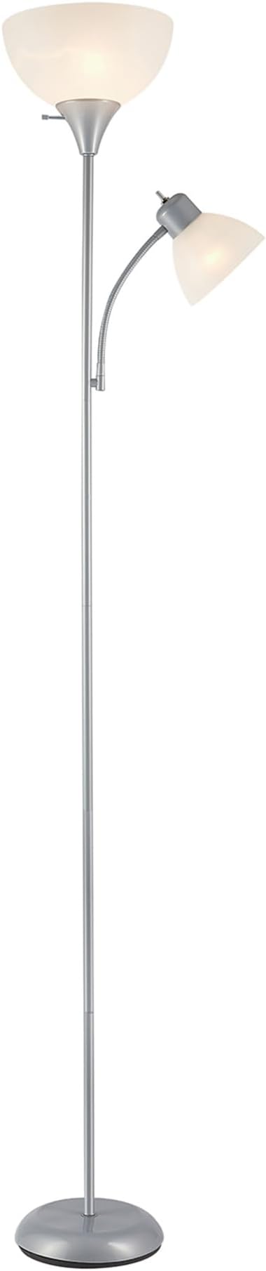 GLOBE Electric 67134 72" Torchiere Floor Lamp and Adjustable Reading Light - Image 4