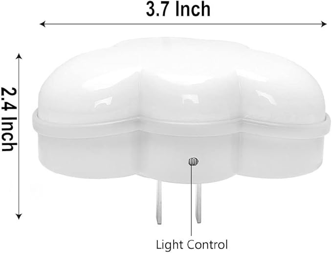 AUSAYE LED Night Light Plug in Lamp Light Sensor Cloud Night Light - Image 6