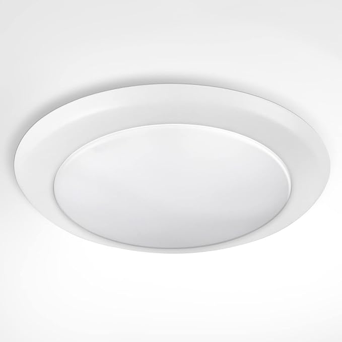 ASD 6 Inch LED Flush Mount Ceiling Light, Wet Rated Dimmable LED Disk Light by ASDLightingCorporation