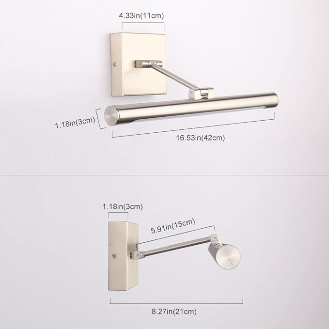Joosenhouse LED Picture Lights Hardwired Dimmable 16.53" Inch Artwork Display - Image 8