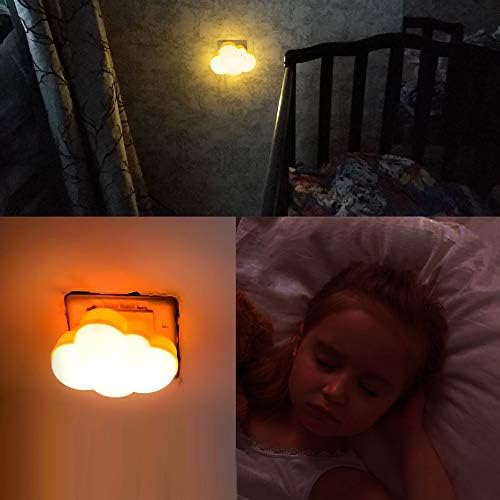 AUSAYE 4Pack LED Sensor Night Lights Plug Into Wall Lamp Cloud Night Light Cute - Image 5
