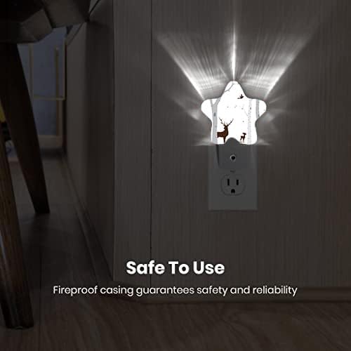Night Light Plug-in into Wall Dusk to Dawn Smart Sensor White Led Nightlight - Image 2