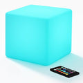 8-inch Waterproof LED Light Cube, USB Rechargeable Mood Light, 16 RGB Colors by COPU