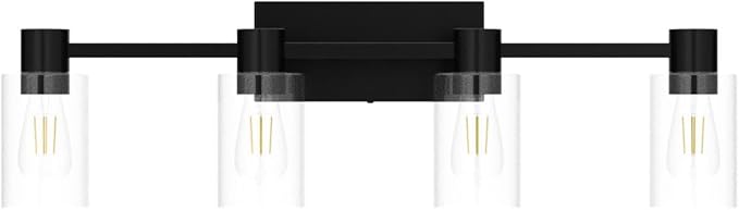 4-Light Modern Vanity Light Fixtures Over Mirror, Matte Black Bathroom Light - Image 4