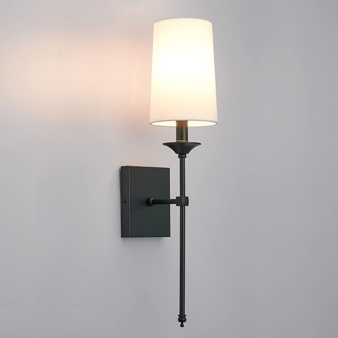 TERLEENART Hardwired Wall Sconces Set of 2, Mid Century Candlestick Style Wall - Image 3