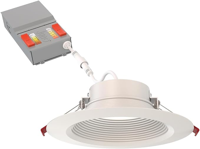 Juno LED Recessed Lights 6 Inch Round Wafer Downlight, 5-in-1 Switchable White by Juno