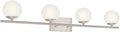 New Bathroom Vanity Light Fixtures 4 Lights Brushed Nickel Glass Shade Modern by Enjoyyourhealthylife