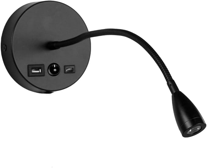 Newhouse Lighting 4.5 in. W x 15 in. H Cole Gooseneck Reading Light in Matte by NewhouseLighting