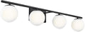 New Bathroom Vanity Light Fixtures Matte Black Milk White Globe Glass Shade 4 by Enjoyyourhealthylife