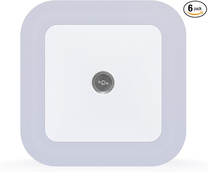 Smart Auto-Dimming Square LED Night Light Bedside Lamp, 0.5W Plug-in by Unknown