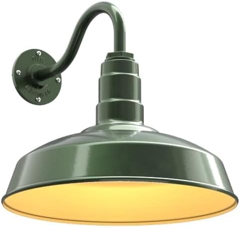 Steel Lighting Co. Gardena Barn Light | Outdoor Wall Mounted | 16" Dome | 11" by SteelLightingCo