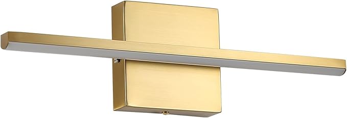 Brushed Gold Vanity Light 16 Inch Modern Bathroom Light Fixtures 14W Wall - Image 7