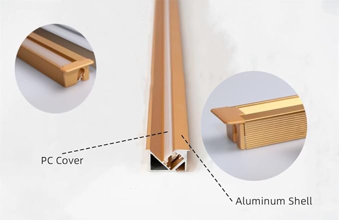 3.3ft/1 Meter Invisible Recessed YW-Shape LED Aluminum Channel System - Image 4
