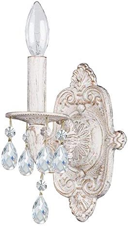 Paris Market 1 Crystal Antique White Sconce - Image 6
