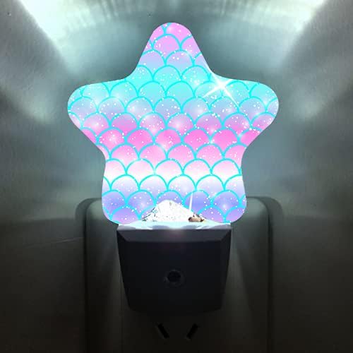 Night Light Plug-in into Wall Dusk to Dawn Smart Sensor White Led Nightlight by Caifujiqi