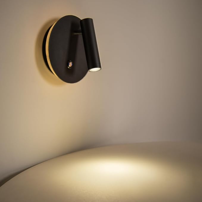 Aisilan Modern Dimmable LED Wall Sconce, 6W Adjustable Angle Bedside Wall Lamp by AisilanLighting