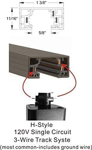 CLOUDY BAY 8W Dimmable LED Track Light Head, CRI 90+ Warm White 3000K, - Image 6