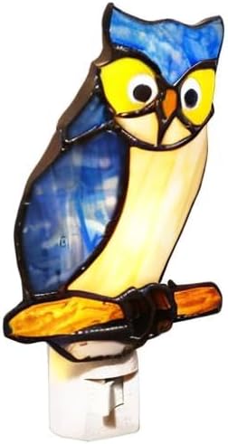 HUIMIEJU Colored Glass Owl Night Light, Children's Room Animal Night Light - Image 8