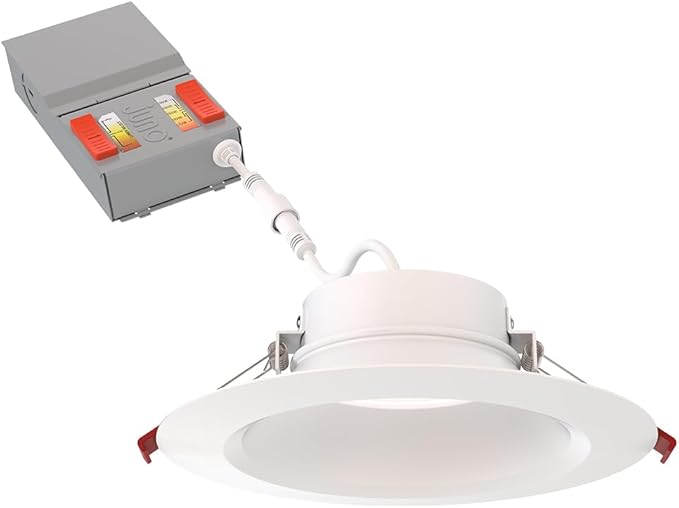 Juno LED Recessed Lights 6 Inch Round Wafer Downlight, 5-in-1 Switchable White by Juno