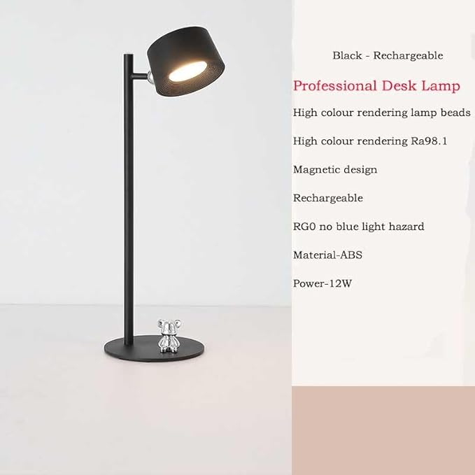 Eye Caring Table Lamp, LED Desk Lamp Dimmable Bedside Lamp - Image 2
