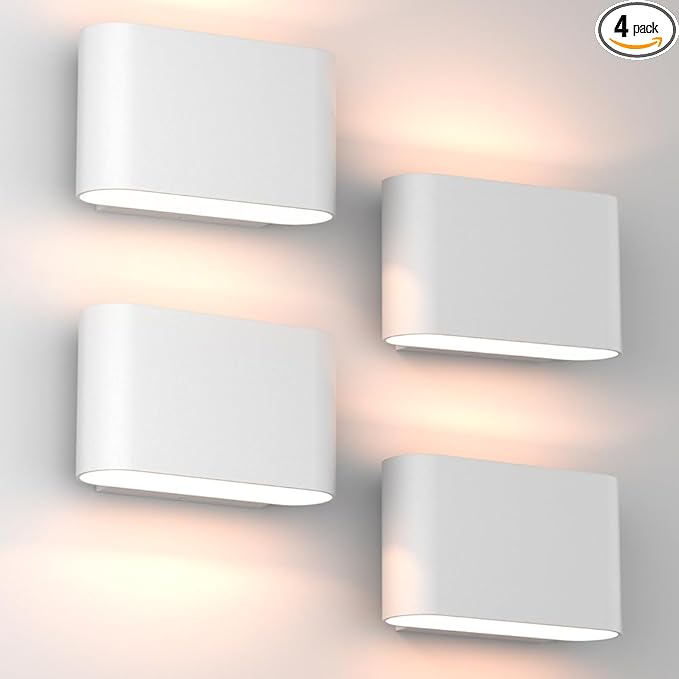 Aipsun Modern LED Wall Sconces Hardwired Interior Wall Lights 4 Packs Indoor by Aipsun