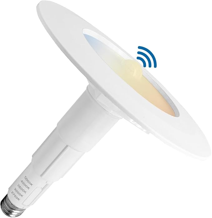 Jolux 5/6" Retrofit LED PIR Motion Sensor Recessed Lighting, Adjustable 5CCT by JOLUX