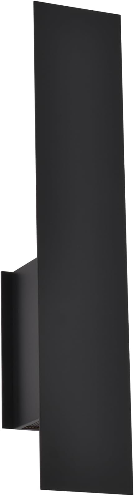 Black Reflex Modern Wall Sconce Indoor, Minimalist Up and Down Wall Light by Ntsunxeko