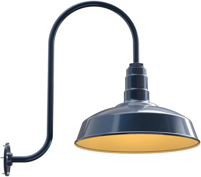 Steel Lighting Co. Gardena Barn Light | Outdoor Wall Mounted | 16" Dome | by SteelLightingCo
