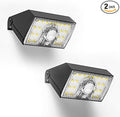 Solar Lights Outdoor Motion Sensor, 2 Pack Dual CCT 3000K 4000K Solar Powered by NJOYNOOK