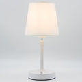 Cordless Table Lamp Rechargeable Touch White Mini Small Lamp Adjustable Height by LuckyLume