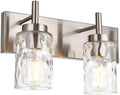 BONLICHT Bathroom Light Fixtures Modern 2 Light Brushed Nickel Vanity Light by BONLICHT
