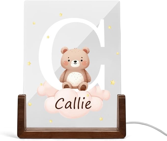 Custom Acrylic Night Light, Personalized Cute Forest Animals LED Light by Unknown