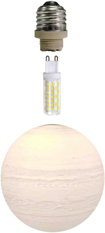 Edison Screw in 3D Print Globe Jupiter Lamp E26/27 Decorative Lights Planet - Image 3