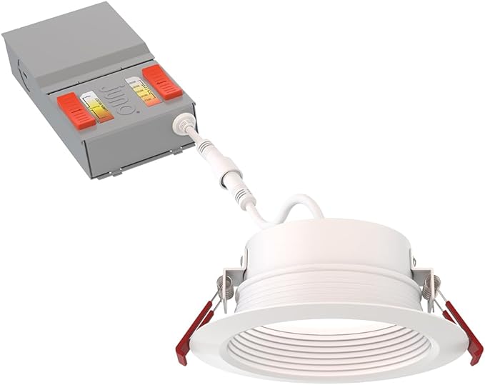 Juno Canless LED Wafer Light, Round Wafer Downlight, 5-in-1 Switchable White by Juno