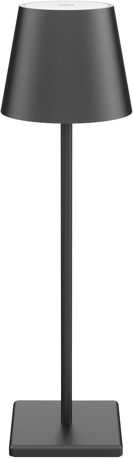 LED Rechargeable Table Lamp, Portable 5500mAh Battery Powered Bedside Lamp by Coinmit